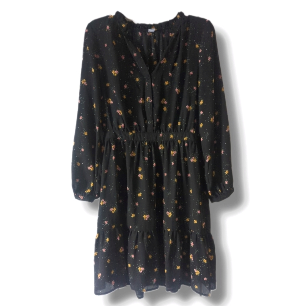 Cute, Flirty East-to-Wear M Old Navy Dress with Slip Underneath